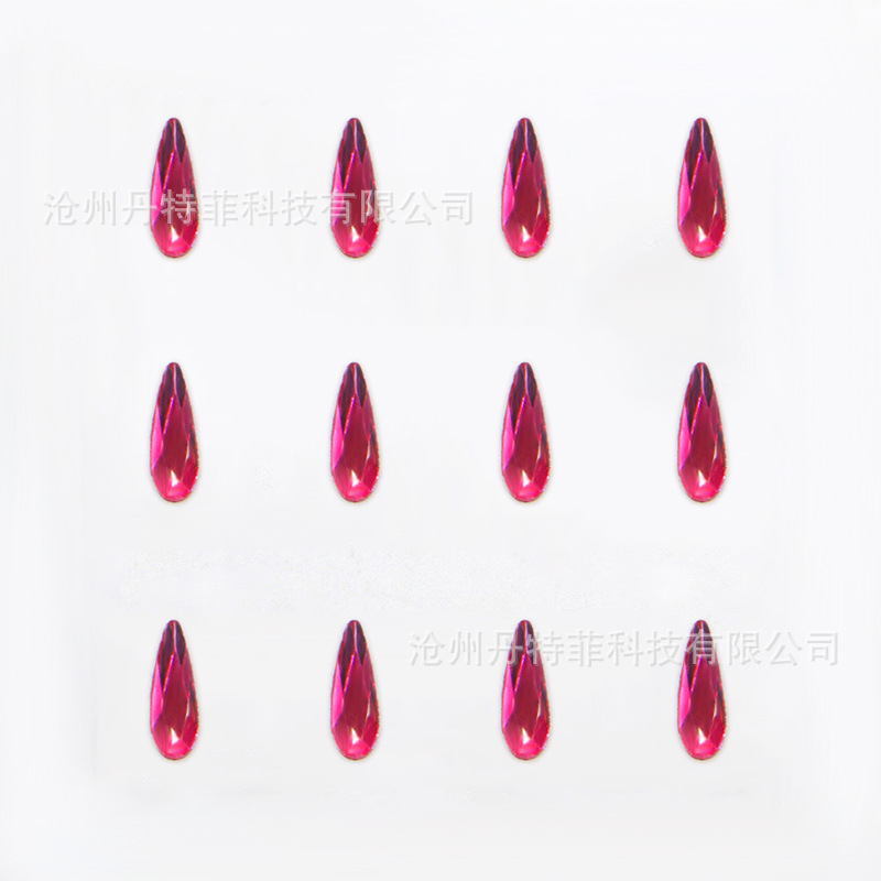 Productos de comercio exterior 2.6 * 8mm dientes de goteo de agua a granel dientes de dientes de dientes de dientes de semillas de melón goteo de agua bolsa de taladro inferior plano