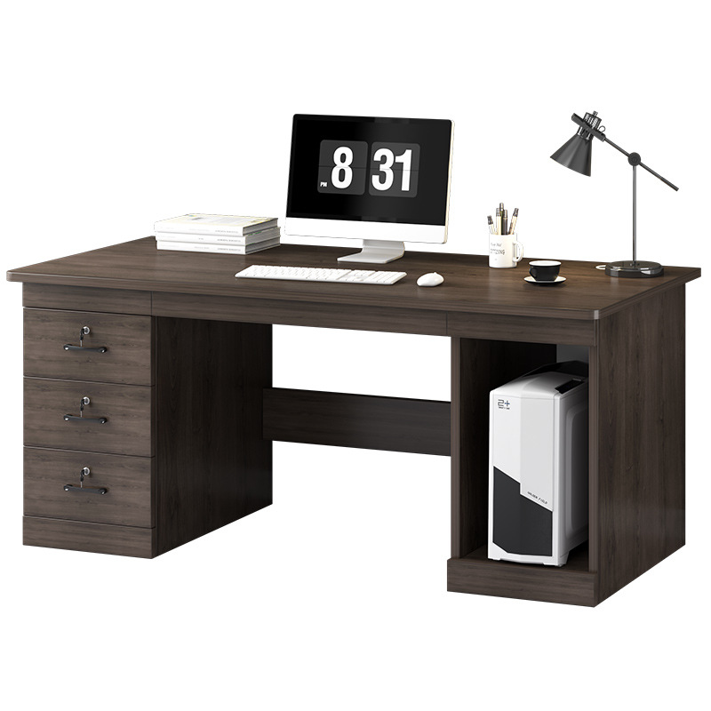 Escritorio escritorio de la computadora simple moderno hogar escritorio mesa de oficina y silla combinación personal sola mesa