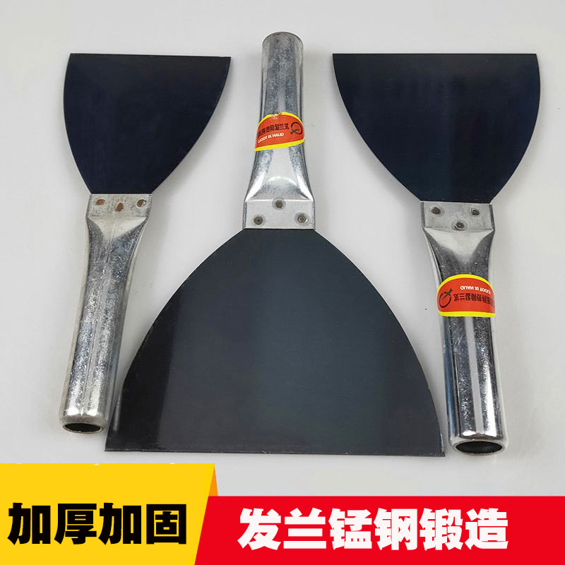 厂家直供加厚发兰锰钢铁柄油灰刀 腻子刮刀 批灰 腻子铲 批刀5寸