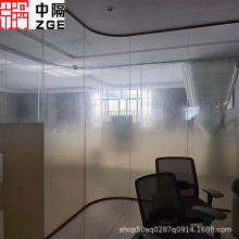 玻璃隔断铝合金隔断成品玻璃隔断双玻百叶隔断办公隔断隔墙厂家