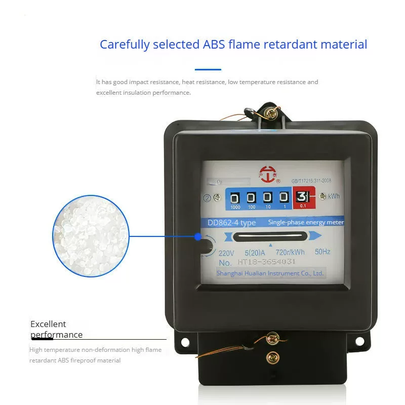 Экспорт однофазный механический счетчик DD862, бытовой арендный корпус, старомодный счетчик, высокоточный промышленный счетчик энергии 220 В