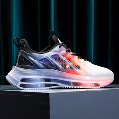 莆田男鞋夏季新款透氣分化中學生氣墊運動跑步鞋休閒厚底老爹潮鞋