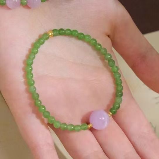 オールマジックオープンユン〜女性向けの高エネルギー天然クリスタルブレスレットアクセサリー、桃と富のビーズブレスレット、親友へのギフト|undefined