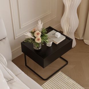 New Modern Storage Simple Home Integrated Room Bedside Table Bedroom Bedside Cabinet Mesh Drawer Living Room Wood Light Luxury