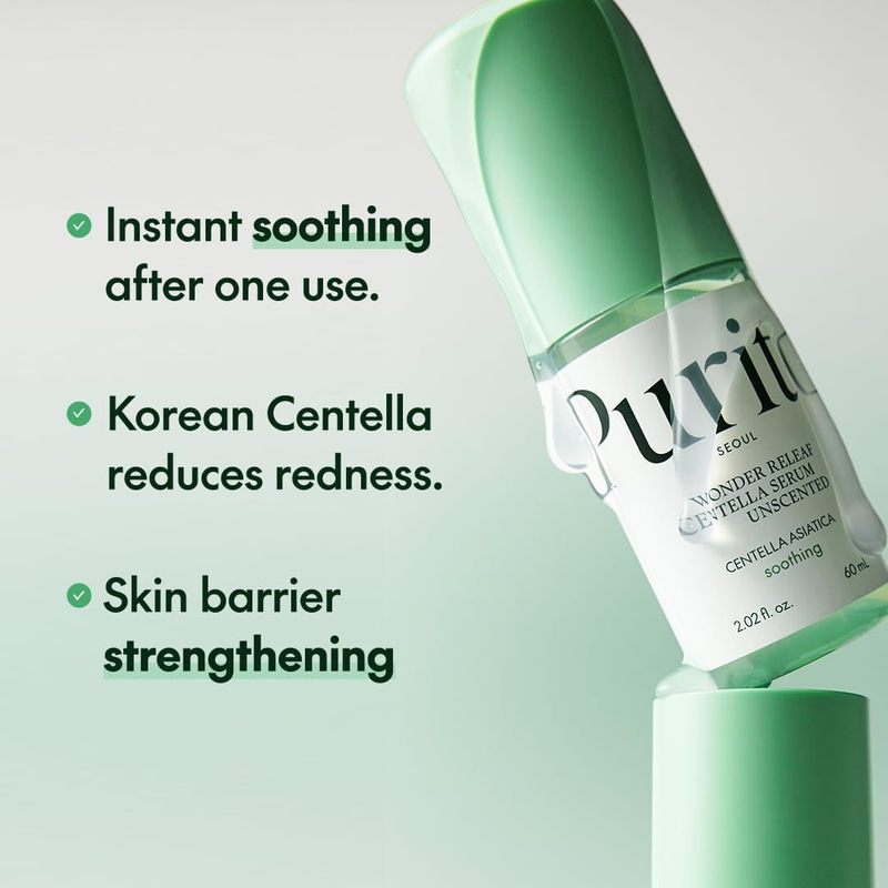 PURITO ツボクサ無香料エッセンス Purito アンプルなだめる鎮静フェイシャル セラム韓国スポット|undefined