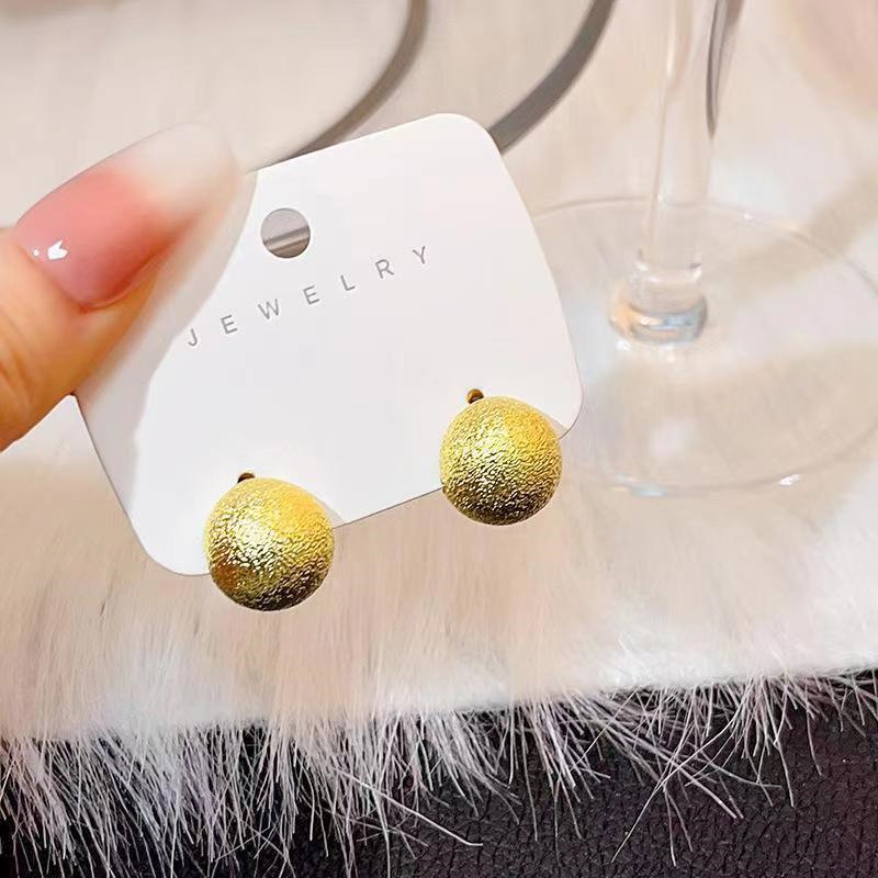Retro matte earrings