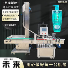 沐浴露鸭嘴盖自动上盖旋盖机 塑料瓶扭盖机 药瓶旋盖机厂家直供
