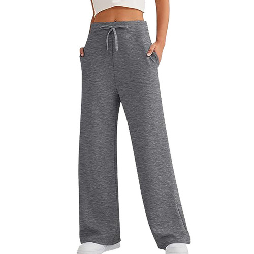 Elegant Loose Wide-Leg Sports Pants for Fall Leisure