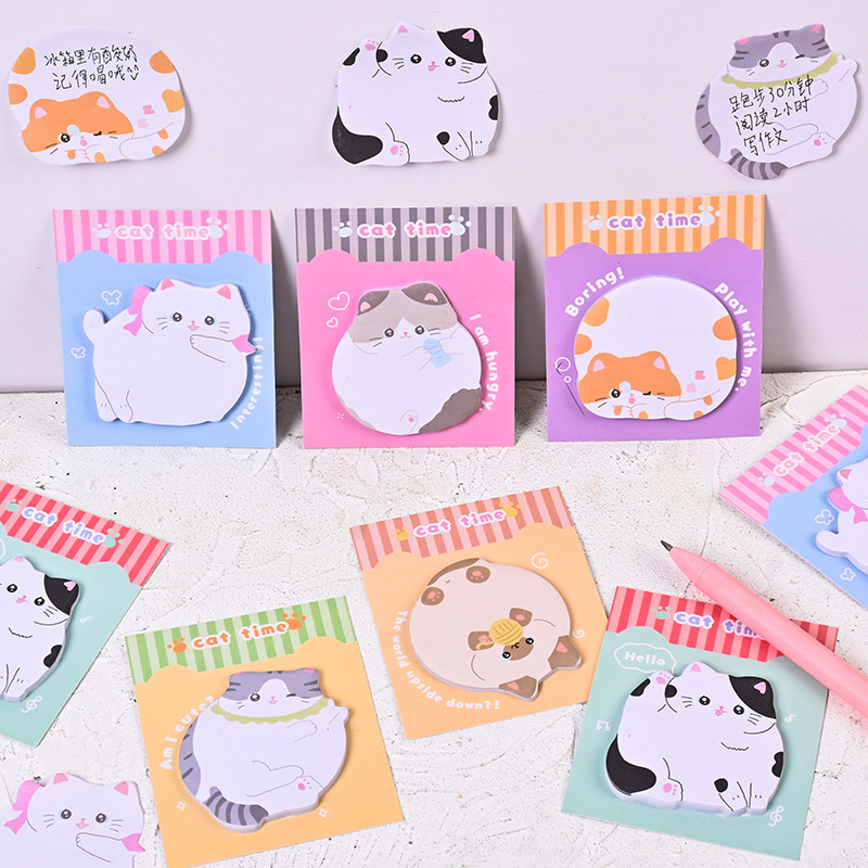 Cat Paradise Post-it ins Creativa, de alto valor, linda caricatura, Alien, N pegatinas, decoración de estudiantes, notas de mensaje