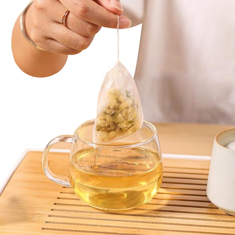 跨境批发无纺布泡茶袋卤料包煎药过滤包过滤袋一次性抽绳茶包袋