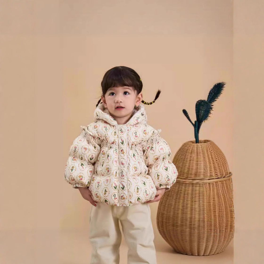 清货婴儿儿童羽绒服女童冬季短款加厚外套新款保暖可爱潮