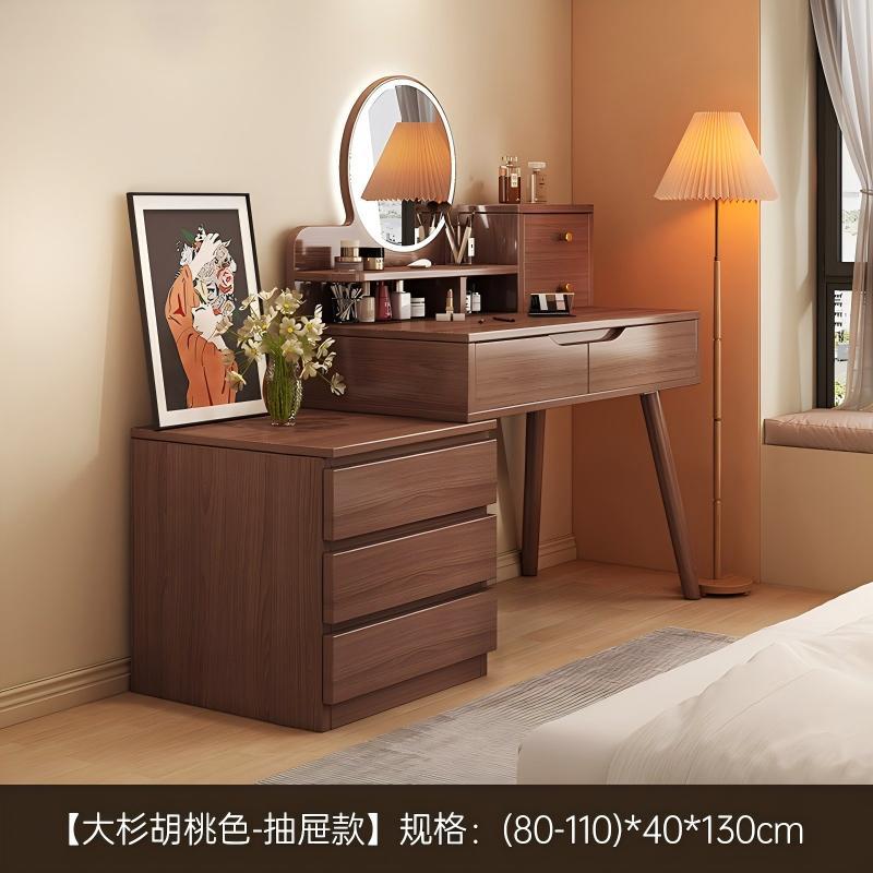 Tocador pequeño apartamento dormitorio simple moderno almacenamiento integrado mesa de maquillaje simple estilo de registro mesa de maquillaje de noche