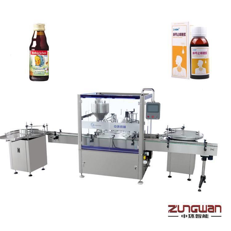 中环高效稳定全自动ZHY-YJX灌装枇杷露旋盖机