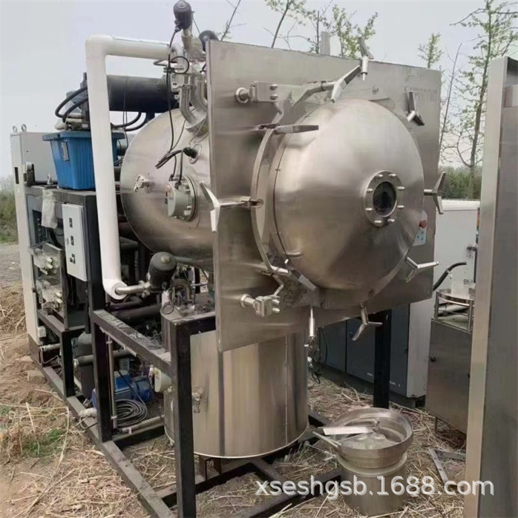 二手真空冷冻冻干机 食品 海鲜真空冻干机 果蔬100平方食品冻干机