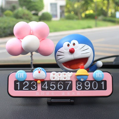 Car Moving Phone Plate, Car: Nömrəli dayanma kartı - pink-parking-card-sitting-cat-pink-and-white-ball
