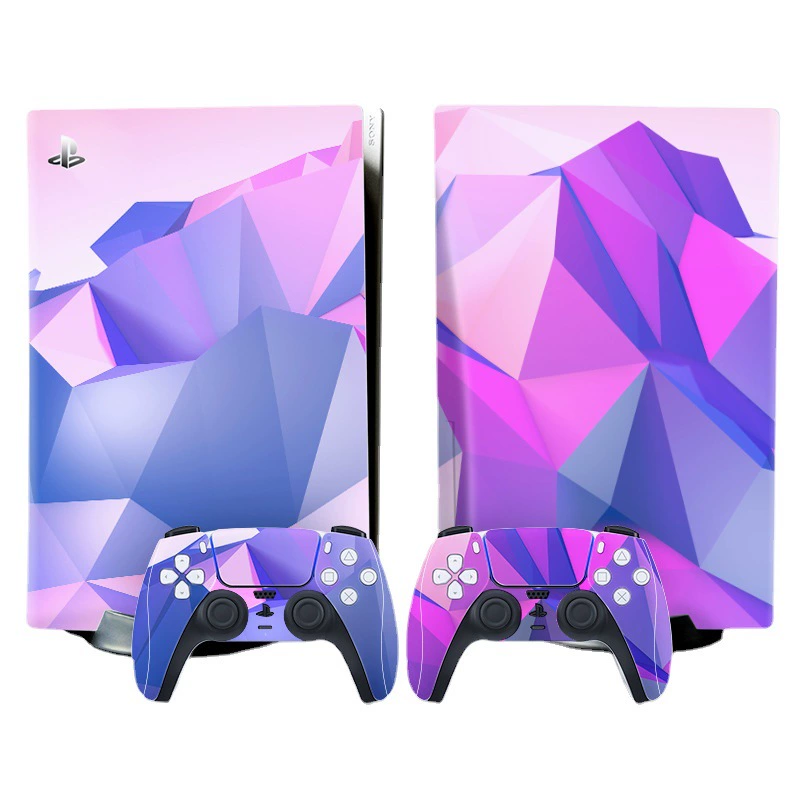 Наклейка‑скин для консоли (Sony) PS5, 5 предметов, декоративная виниловая защита, для дисковой и цифровой версий