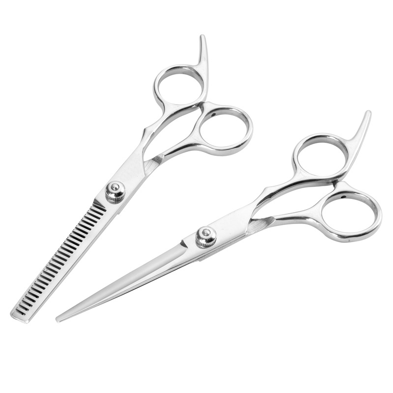 Tijeras de peluquería profesionales de acero inoxidable – juego para corte, flequillo y afinado, uso doméstico y profesional, al por mayor