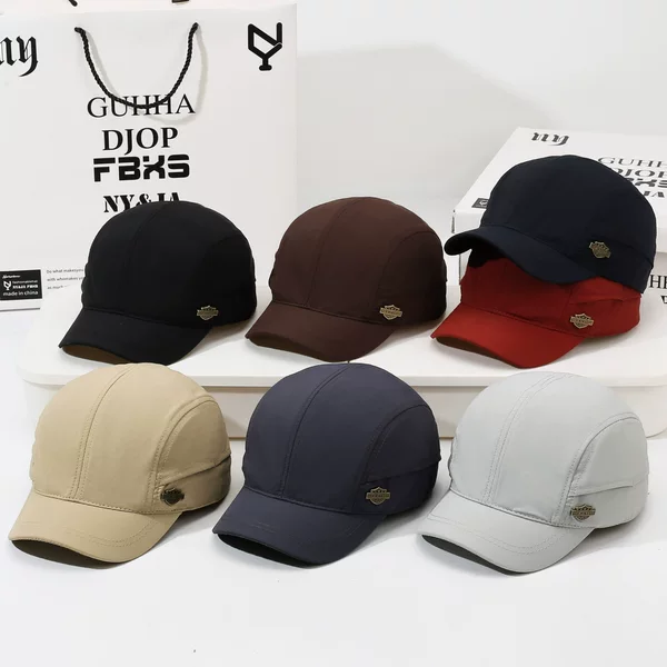 Summer sun protection baseball cap, versatile and breathable, short brim sun hat, outdoor sports fashion baseball cap, sun protection hat