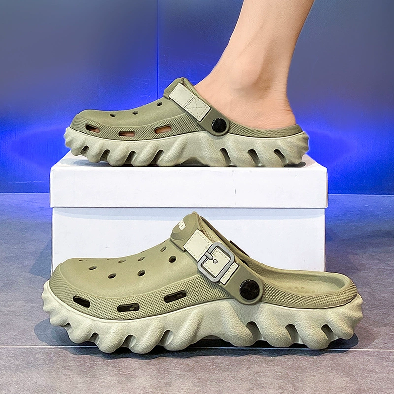 Пещерная обувь мужская наружная противоскользящая летняя пляжная трансграничная сандалия Баотоу новый внешний вид садовые тапочки двойного назначения