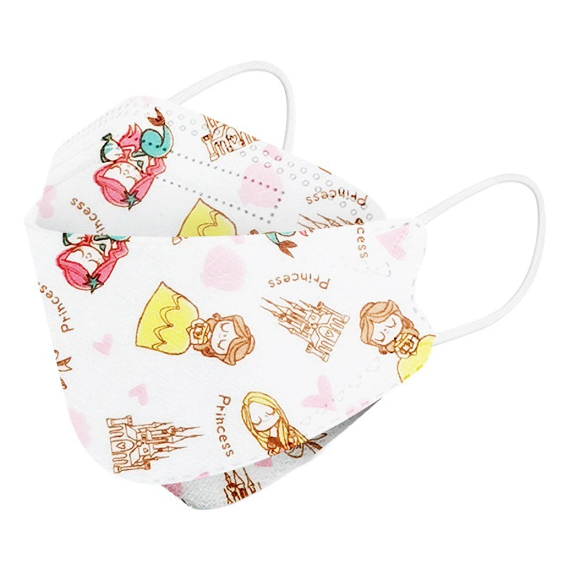 3D трехмерные Детские маски KF94 с принтом Типа ивы для мальчиков и девочек Универсальные четырехслойные маски высокой цветовой ценности оптом