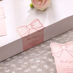 Cute Ins Bow Mailer Gift Card Decor Sticker Gift Box Sealing Sticker Self Adhesive Label