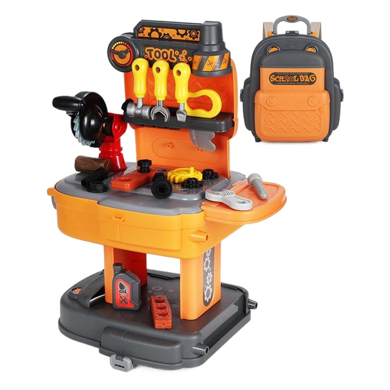 Transfronterizo niños simulación cocina vajilla cosméticos herramientas supermercado jugar casa mochila mascota doctor mochila juguete
