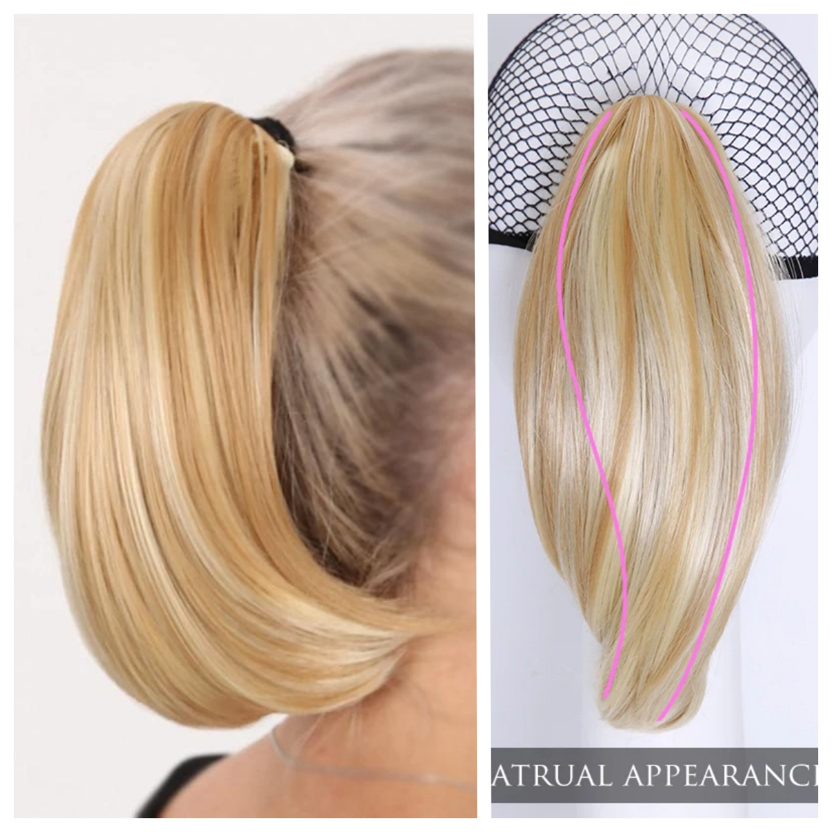 Synthetische haarextensies voor een hoge paardenstaart van 25 cm (10 inch), korte clip-in knotpruik voor dames, dagelijks gebruik, groothandel_voghion.com