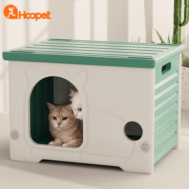 Nido de gatos de cuatro estaciones de seguridad cerrada general gato casa de perros al aire libre a prueba de lluvia refugio casa de gato vagabundo casa al aire libre