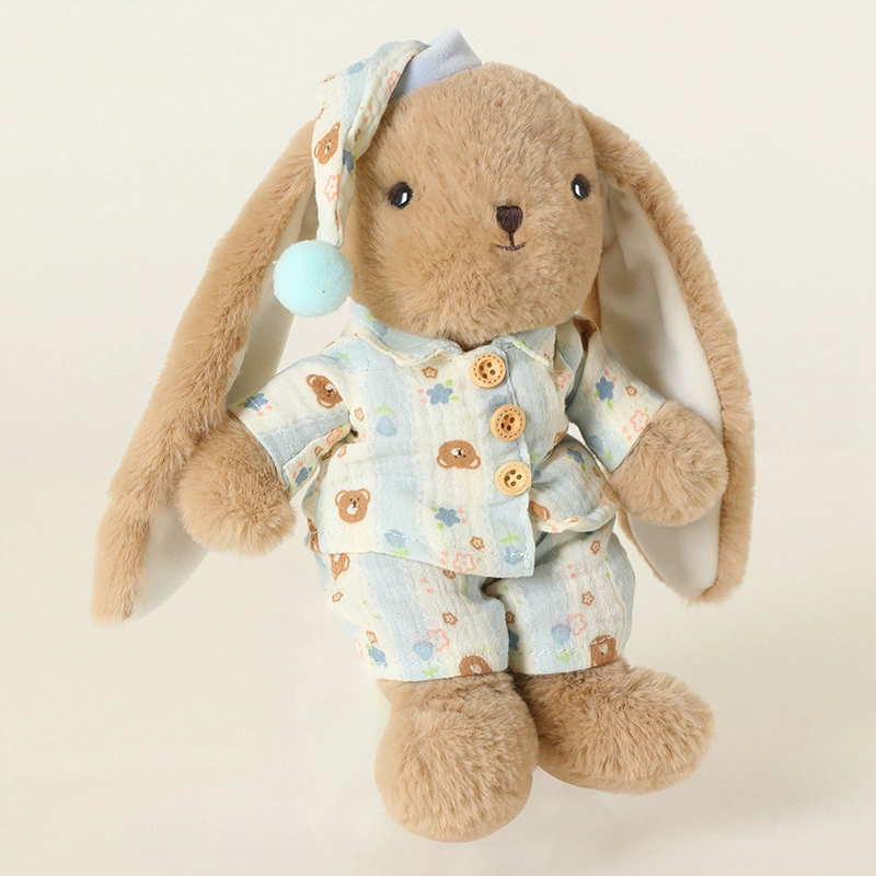 Plush rabbit, appeases rag doll, flowered, Birthday gift