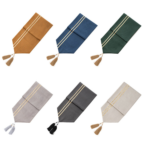 Nordic simple technology cloth table flag model room decoration table cloth modern light luxury tablecloth table mat coffee table cloth wholesale