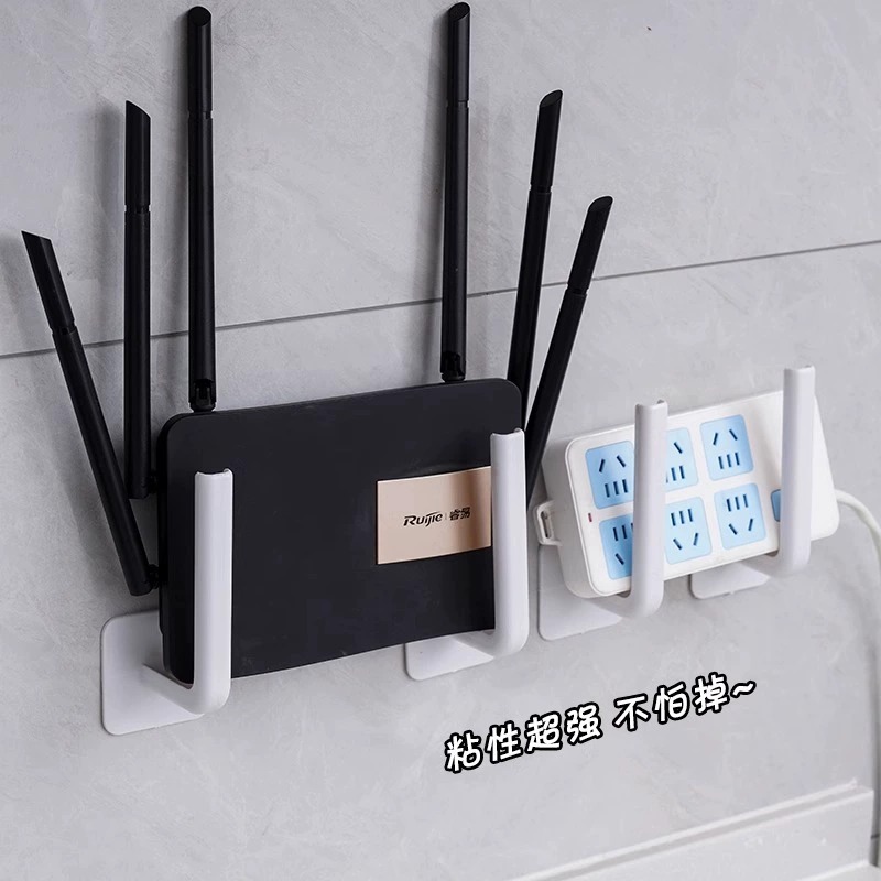 ルータの収納棚の上の壁のセットトップボックスの壁掛け式固定器はブラケットのwifiを支えて物を置く棚の卸売りを置きます。|undefined