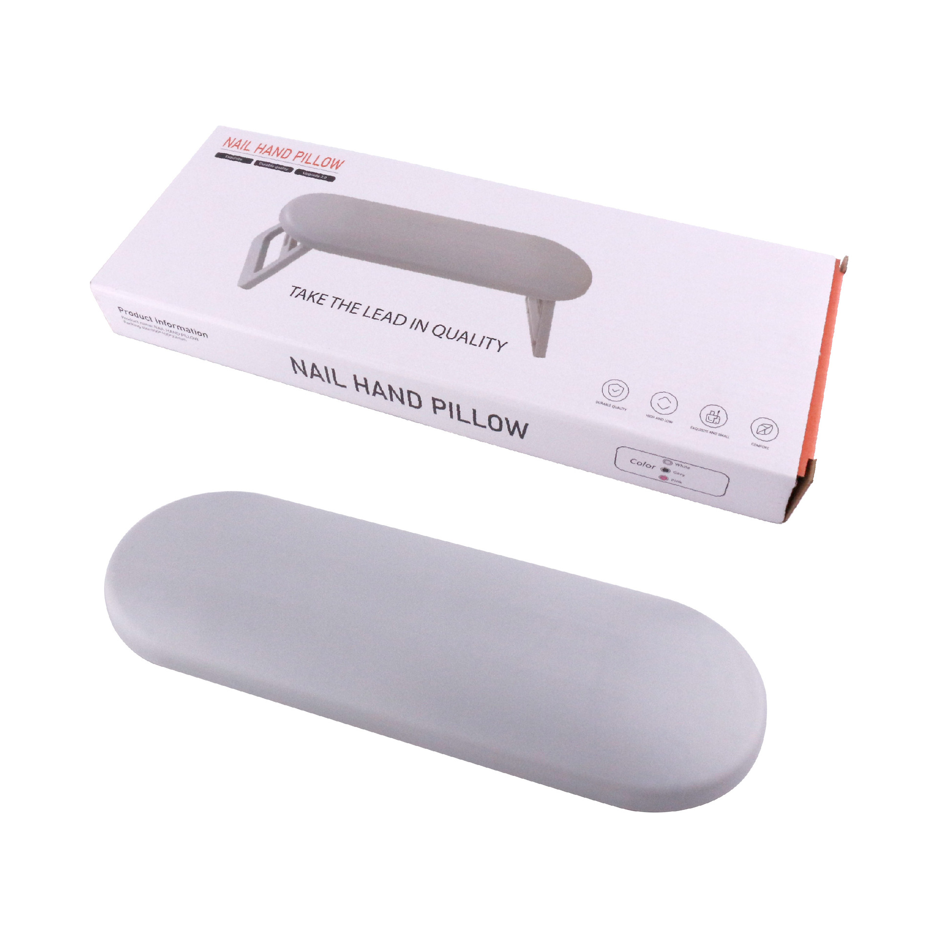 Almohadilla Plegable para Manicura de Plástico Elevada para Salón de Uñas