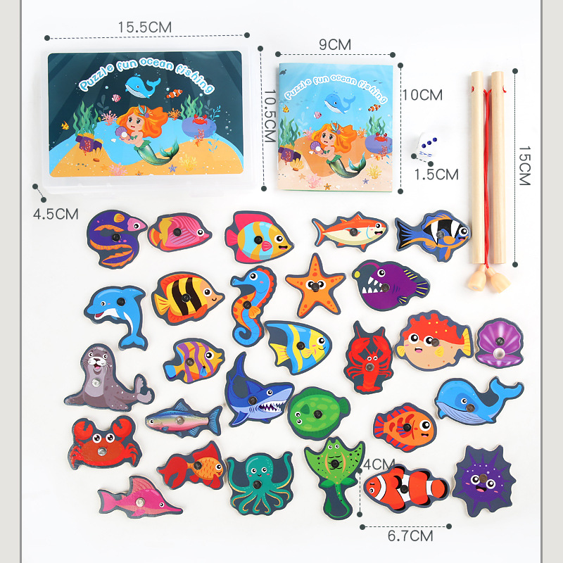 Juguetes de pesca de batalla para niños traje de pesca magnética niño bebé diversión educativa niños y niñas juguetes multifuncionales