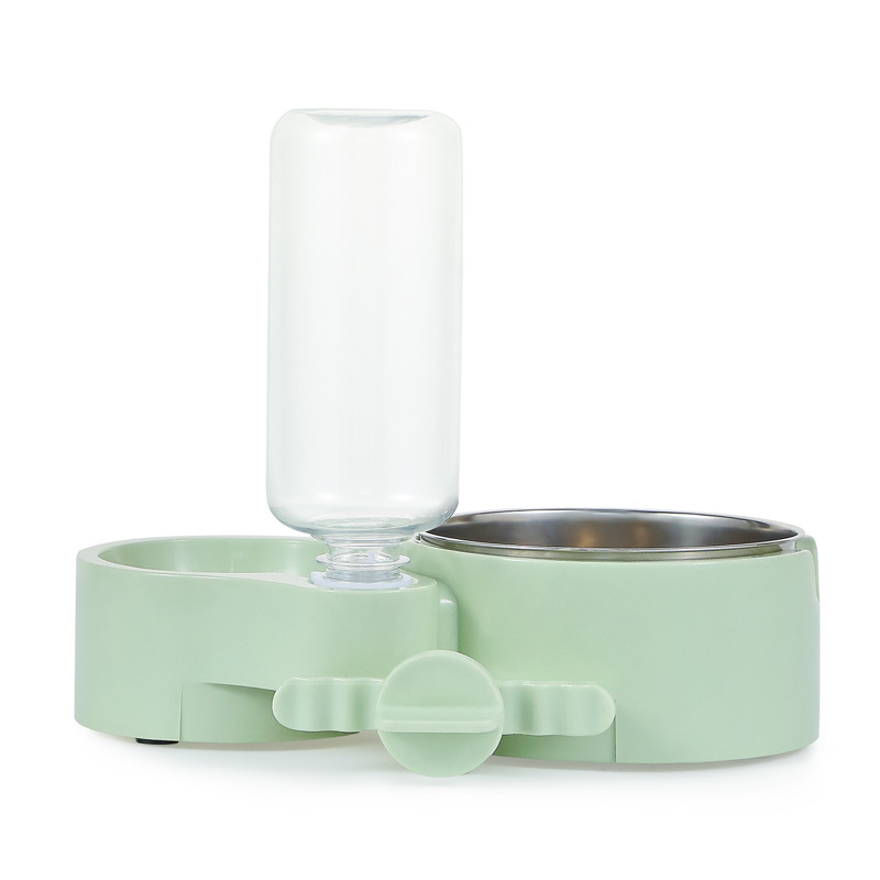 Mascota que cuelga el cuenco automático del perro que cuelga la jaula del animal doméstico cuenco de comida del gato que cuelga el cuenco colgante de acero inoxidable transfronterizo Amazon