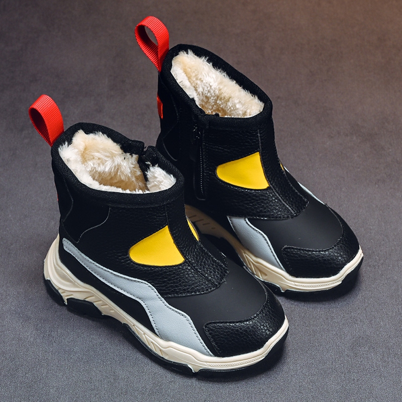 Scarpe per bambini nuove da uomo invernali 2023 per bambini, stivali da neve per ragazze, scarpe di cotone spesse e morbide_voghion.com