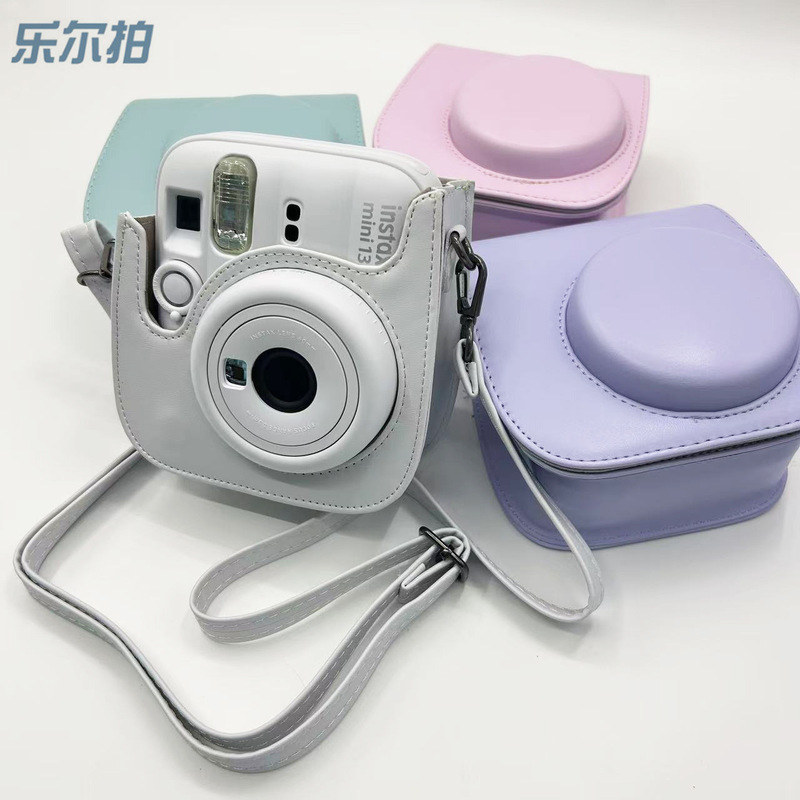 In stock: Polaroid MINI13 solid color vintage camera bag, INSTAX camera bag suitable for mini12/11, leather bag In stock: Polaroid MINI13 solid color vintage camera bag, INSTAX camera bag suitable for mini12/11, leather bag