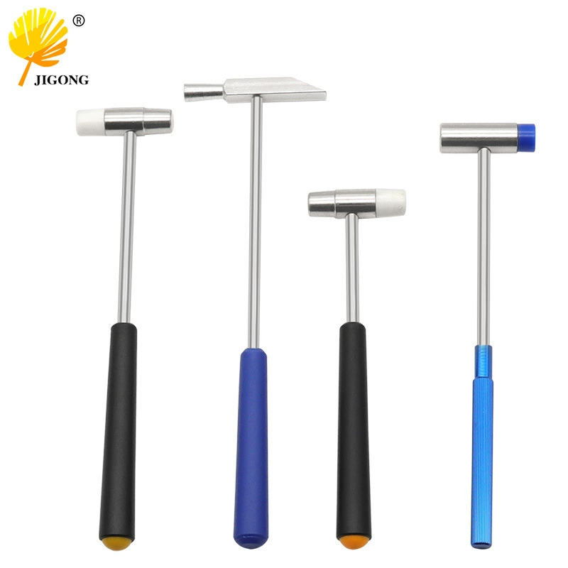 Двухголовый молоток для ремонта часов металлический мини-молоток резиновый металлический мягкий и твердый молоток ручной работы DIY несколько спецификаций молоток