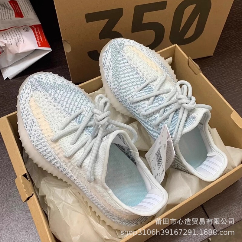 Putian Shoes Yeezy350 Coconut Shoes Men's Shoes Women's Shoes 2025 New Summer Breathable Casual Sports Shoes