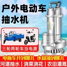 電瓶車無刷直流潛水泵三輪車48V60V72V國標抽水機純銅線圈直流泵