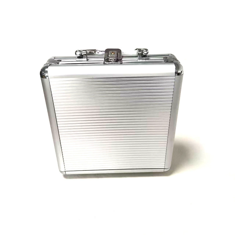 Оптовая продажа серебряная ручная коробка кодов 100 ярдов из алюминиевого сплава шахматная коробка кодов из алюминиевого сплава коробка кодов из алюминиевого сплава