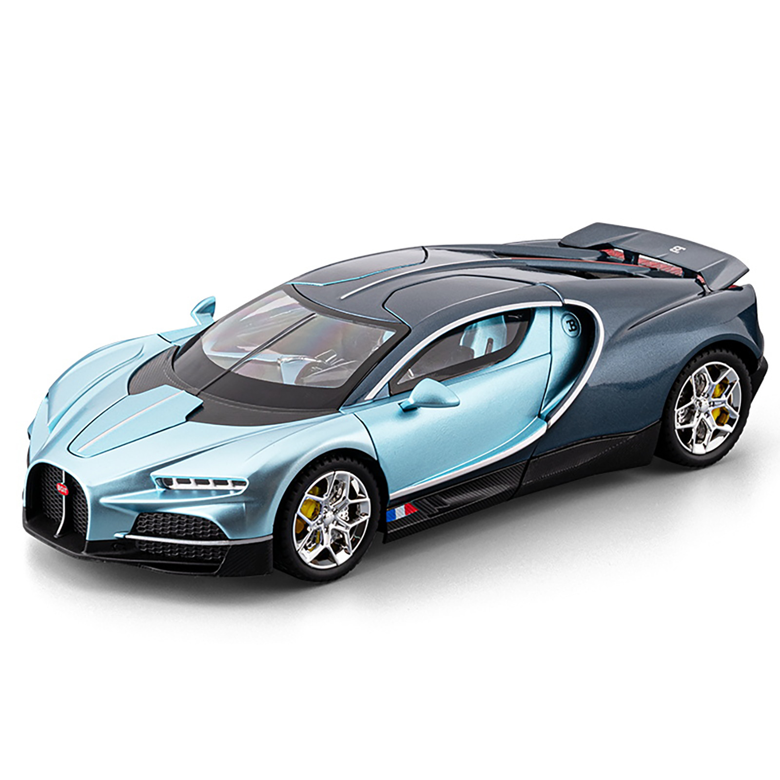 Modelo de Coche Deportivo Bugatti Tourbillon 1:24 de Aleación con Fricción Luz y Sonido para Niños