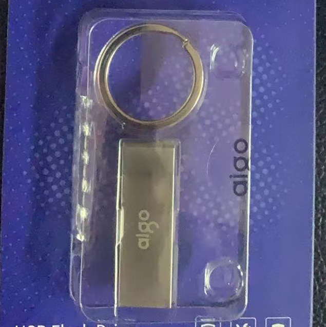 Usb2.0 U Disk, Metal Car U Disk, Silver, Integrated Packaging, Portable Hanging Ring