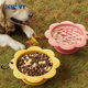 Amazon Hot Pet Flower Folding Bowl Silicone Outdoor Portable Drinking Bowl Dog Bowl Cat Bowl Pet Walking Cup