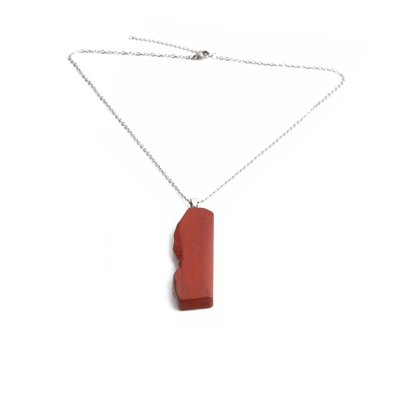 fashion simple geometric irregular stone pendant necklacepicture7