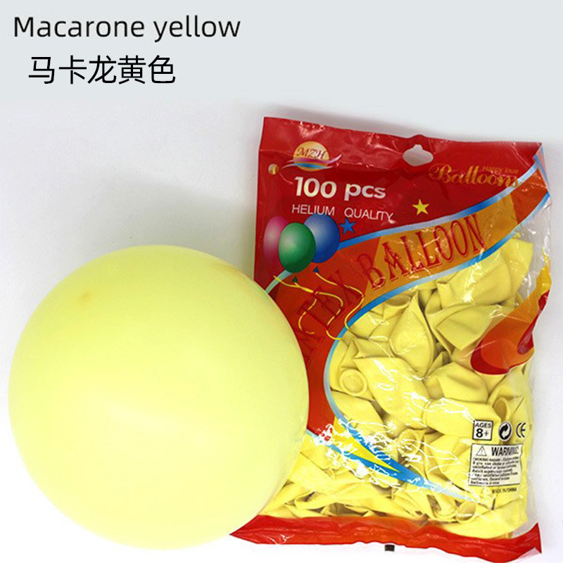 Globos de látex de macarrón de 12 pulgadas al por mayor, decoración para bodas, decoración personalizada para fiestas de cumpleaños, conjunto de decoración para aniversarios.