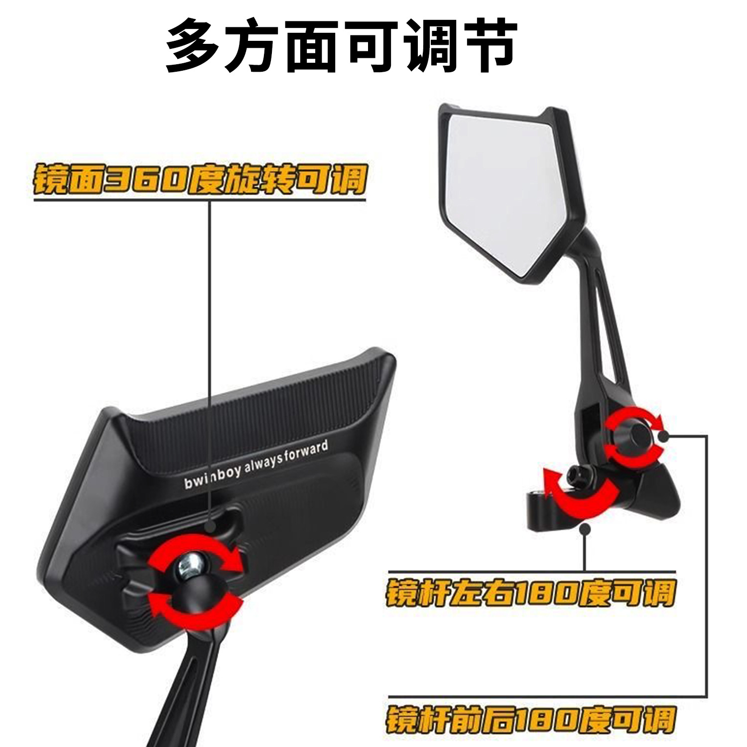 Suitable for Yamaha Touring Eagle, Fu Ying, Qiao Ge, Xuying, Sai Eagle 125 Modified Blade Rearview Mirror, Reflector