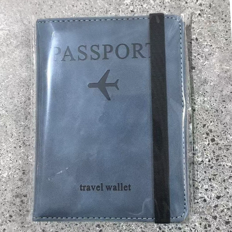 Passport Cover PU Travel Wallet, Universal Handheld Protective Case, 15 × 11 cm, Multi-Color