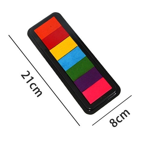 凹面ウエストカラーインクパッド水性ベビー足跡フィンガーペイント DIY ハンドブックシールスタンプ 4 色 7 色インクパッド|undefined