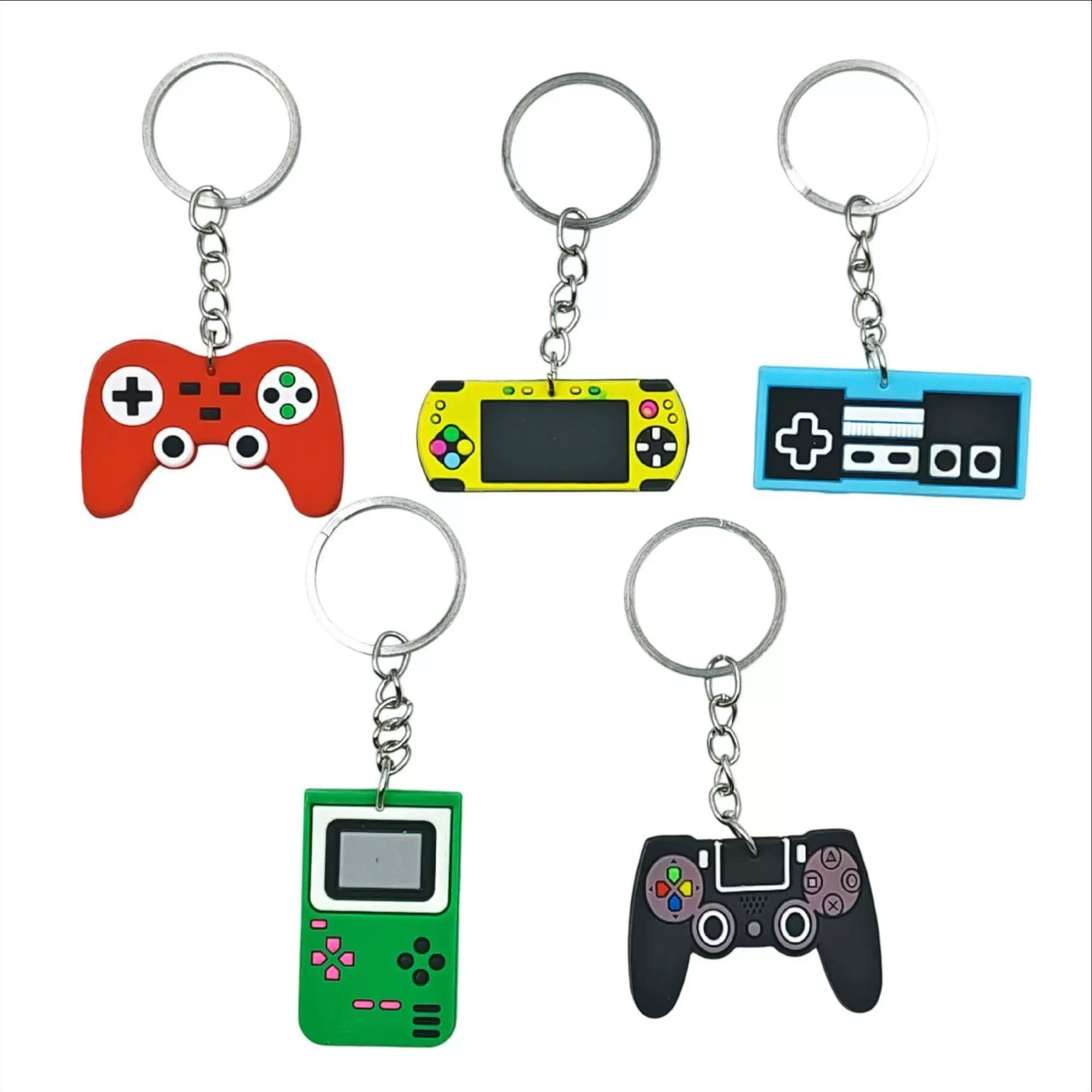 跨境创意仿真老式游戏机PVC钥匙扣儿童包包挂件小礼品现货