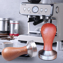 304不锈钢压粉器咖啡压粉锤51mm家用咖啡机手柄填压器手柄布粉器